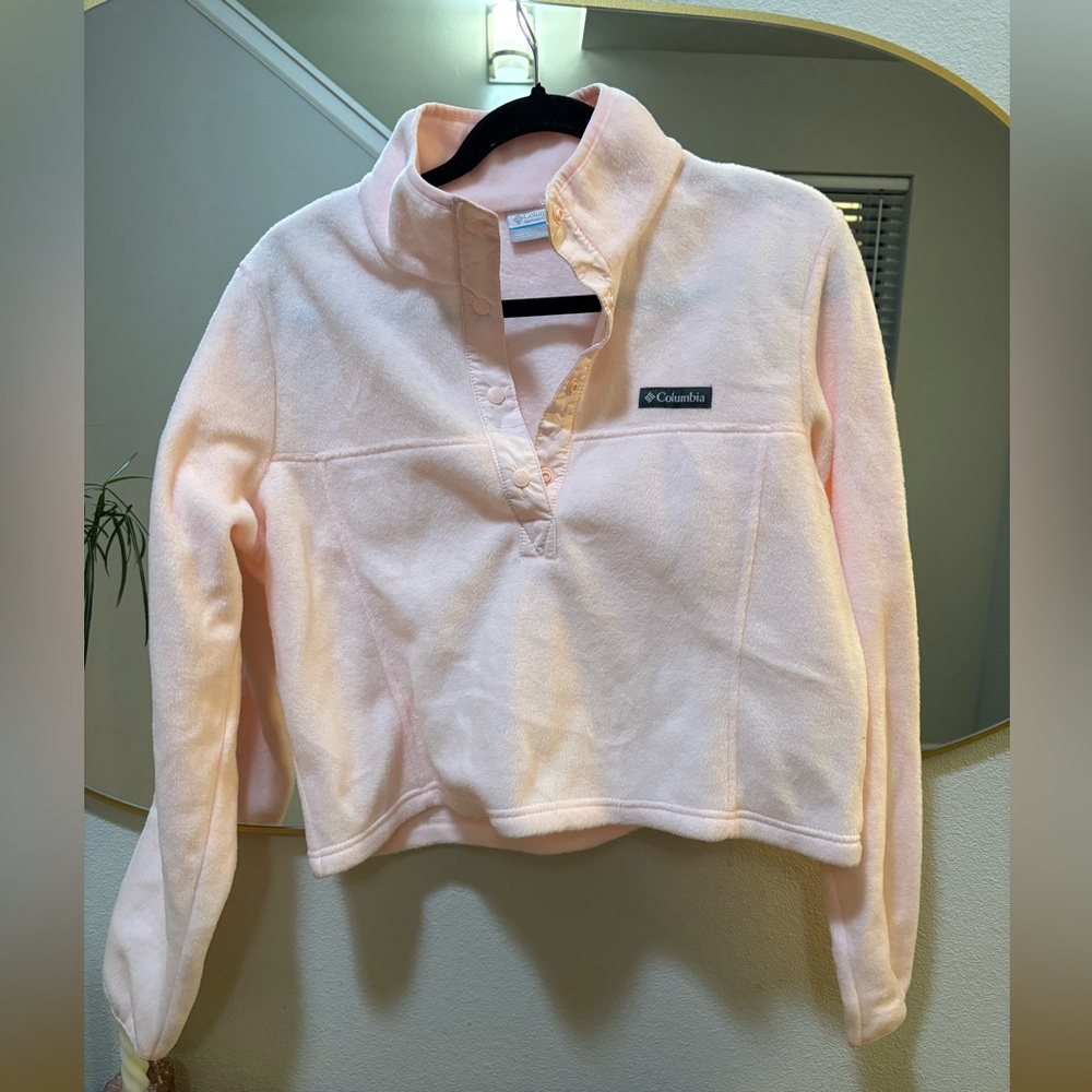 Columbia Soft Pink Fleece Top